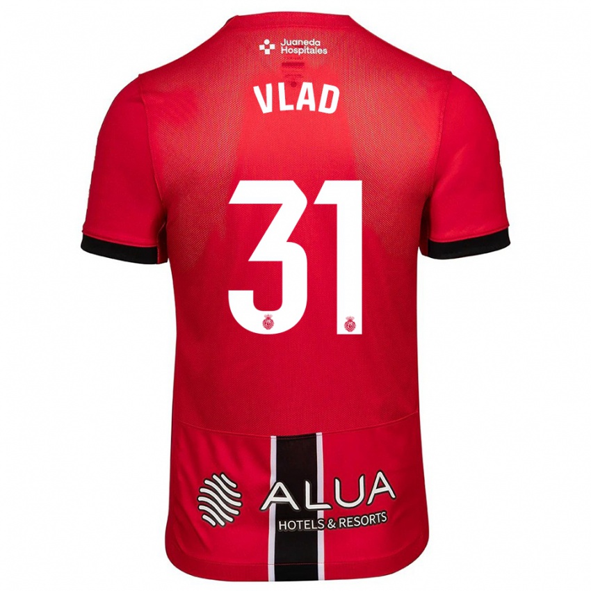 נשים Rares Vlad #31 אדום שחור ג'רזי ביתית 2025/26 חולצה קצרה
