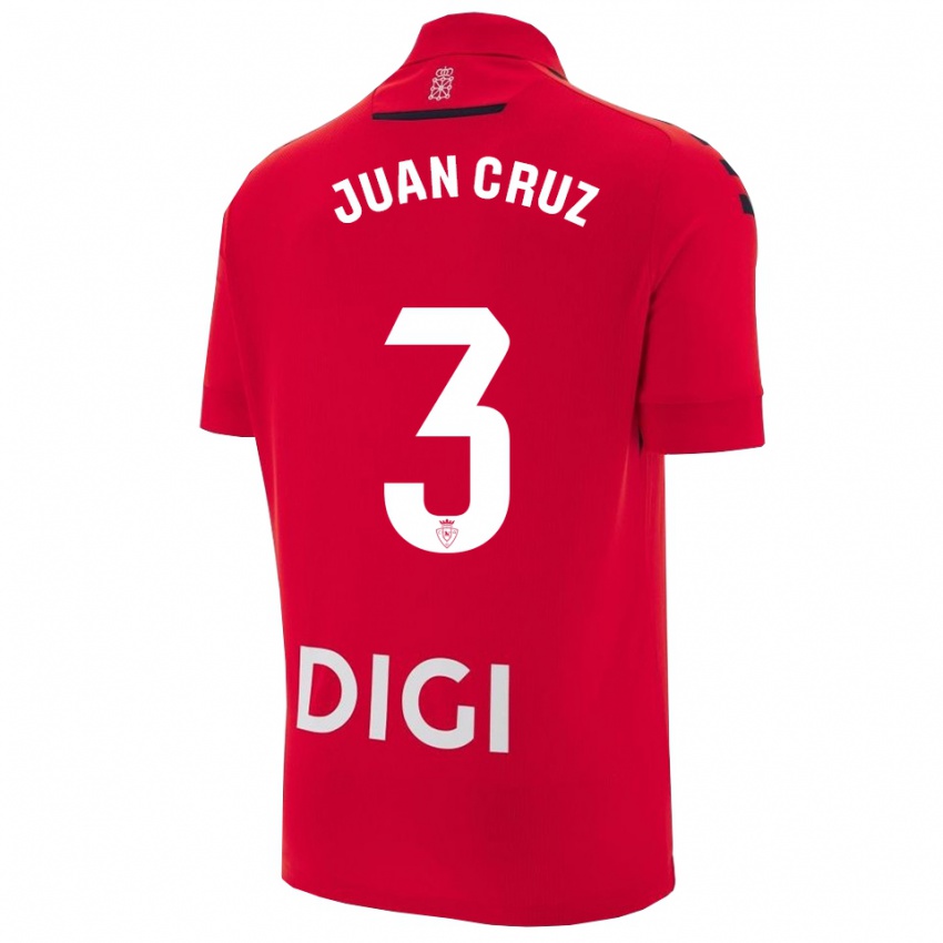נשים חואן קרוז #3 אדום שחור ג'רזי ביתית 2025/26 חולצה קצרה