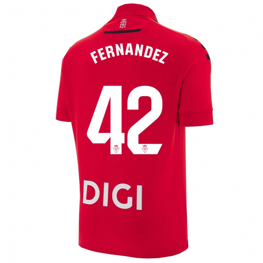 נשים Rafa Fernández #42 אדום שחור ג'רזי ביתית 2025/26 חולצה קצרה