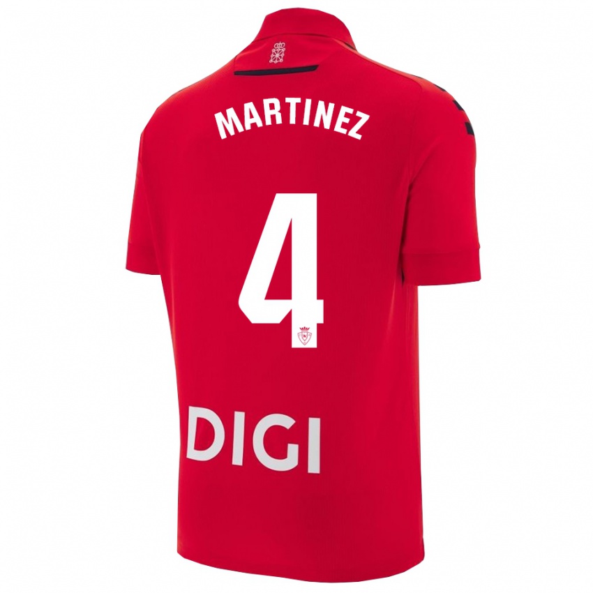 נשים ורה מרטינס #4 אדום שחור ג'רזי ביתית 2025/26 חולצה קצרה