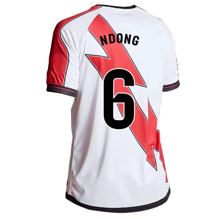 נשים Whissy Ndong #6 לבן אדום ג'רזי ביתית 2025/26 חולצה קצרה