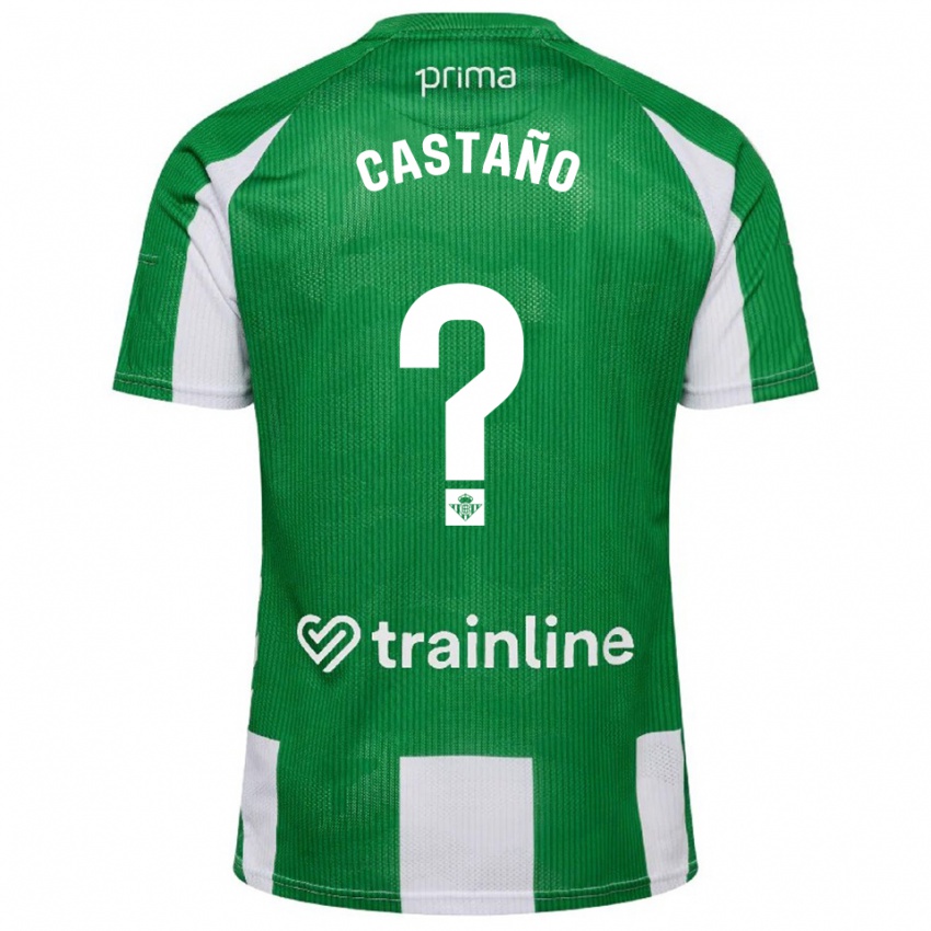 נשים Jesús Castaño #0 ירוק לבן ג'רזי ביתית 2025/26 חולצה קצרה