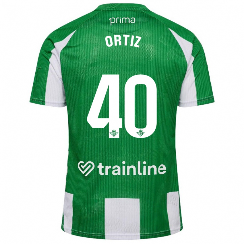 נשים אנחל אורטיז #40 ירוק לבן ג'רזי ביתית 2025/26 חולצה קצרה