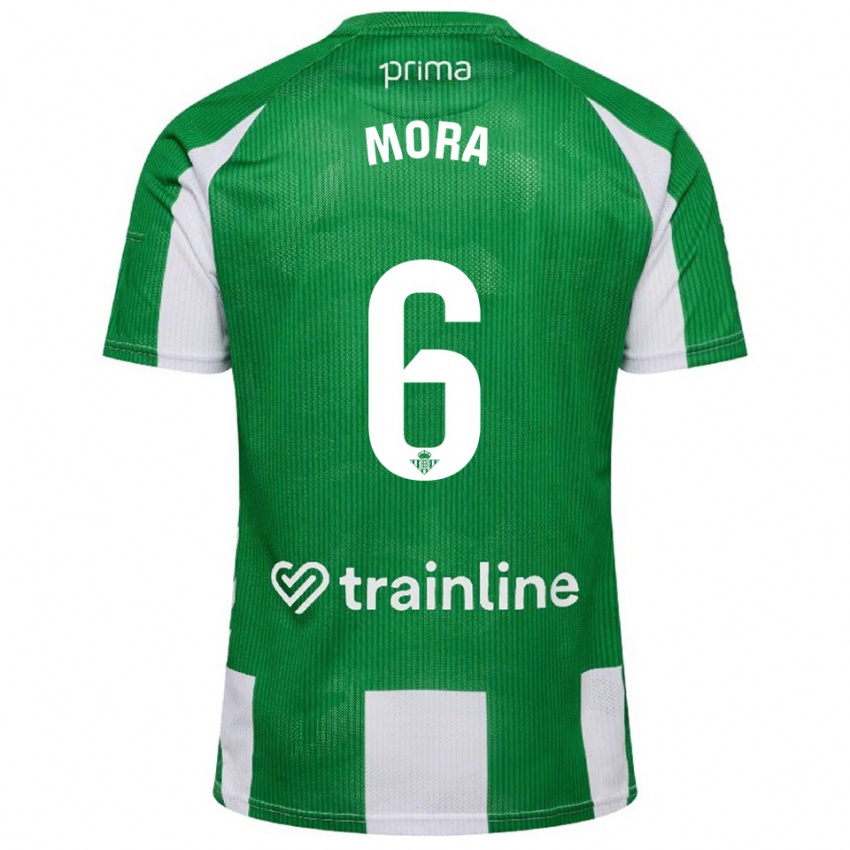 נשים Marcos Mora #6 ירוק לבן ג'רזי ביתית 2025/26 חולצה קצרה