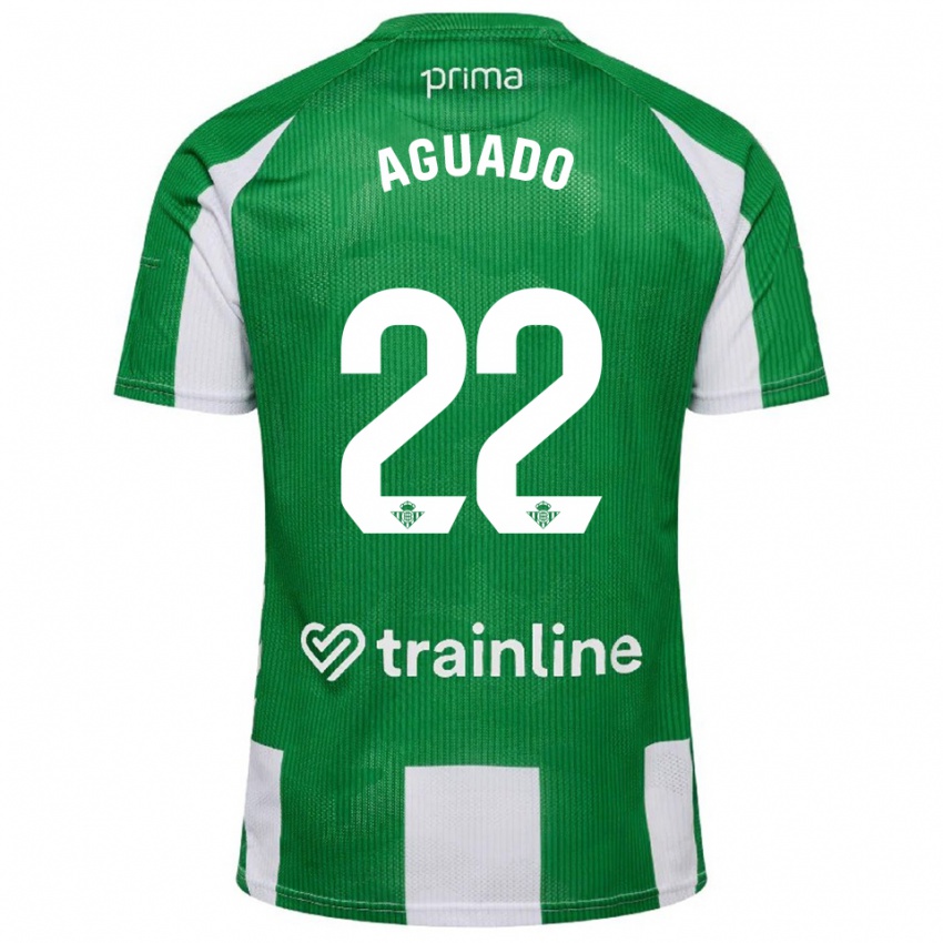 נשים ג׳וליה אגואדו #22 ירוק לבן ג'רזי ביתית 2025/26 חולצה קצרה