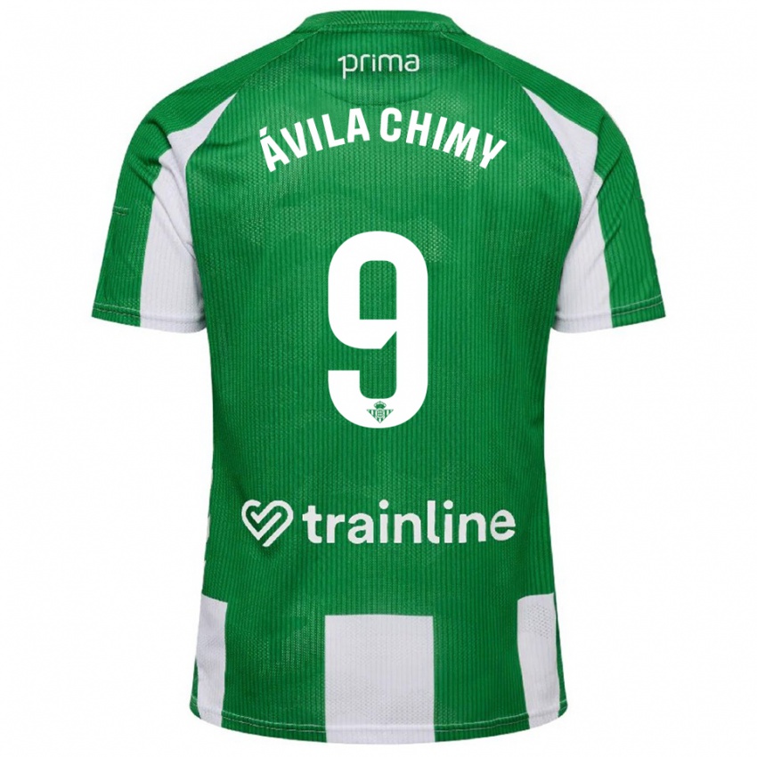 נשים אסקיאל אווילה #9 ירוק לבן ג'רזי ביתית 2025/26 חולצה קצרה