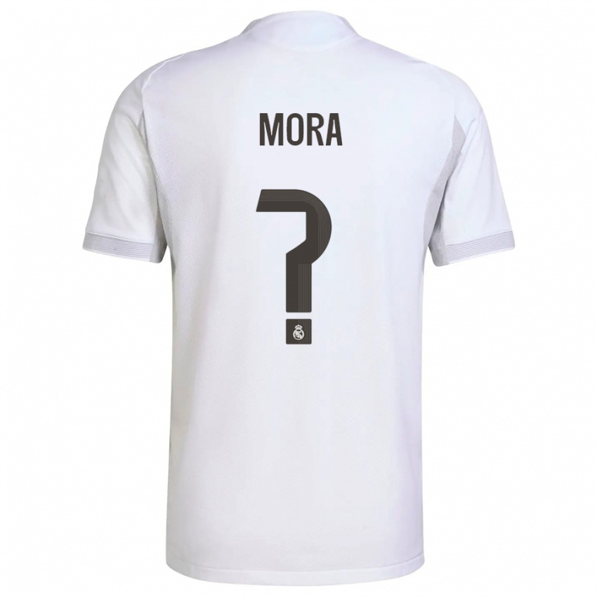 נשים Álex Mora #0 לבן צהוב ג'רזי ביתית 2025/26 חולצה קצרה