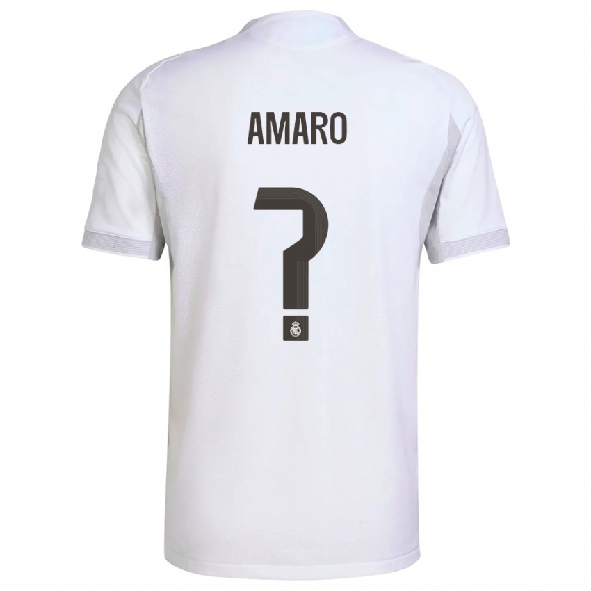 נשים חיימה אמרו #0 לבן צהוב ג'רזי ביתית 2025/26 חולצה קצרה