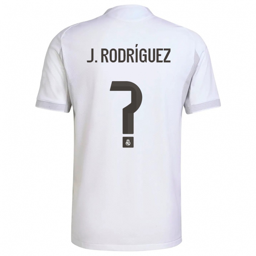 נשים חואן רודריגז #0 לבן צהוב ג'רזי ביתית 2025/26 חולצה קצרה