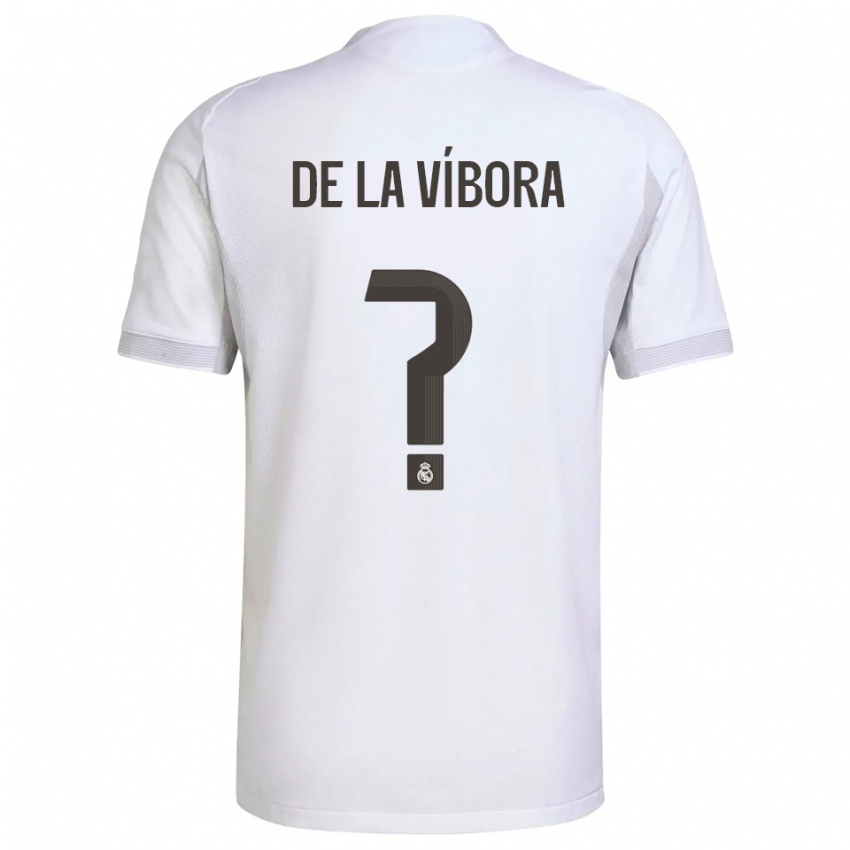 נשים David De La Víbora #0 לבן צהוב ג'רזי ביתית 2025/26 חולצה קצרה