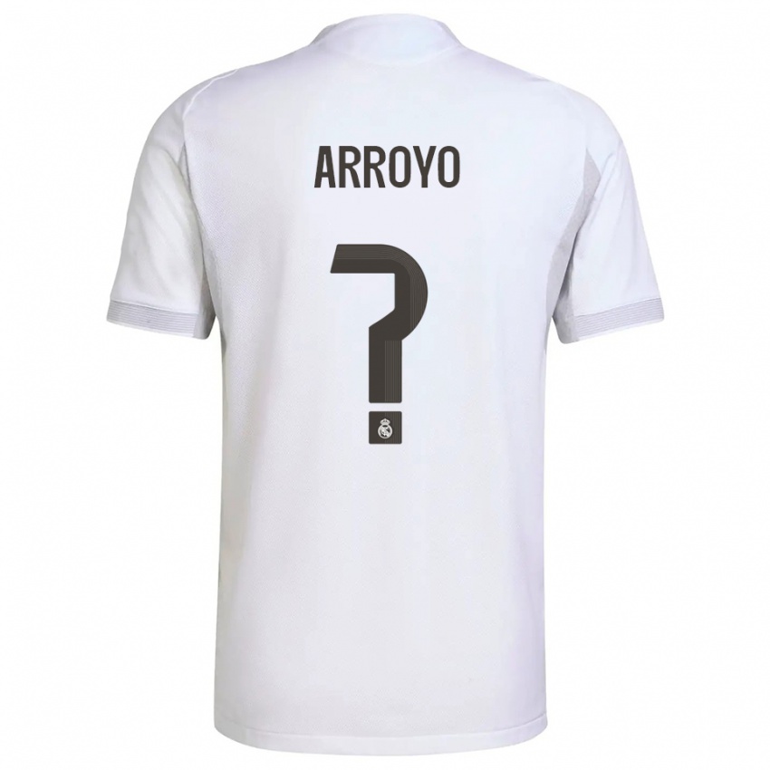 נשים Diego Arroyo #0 לבן צהוב ג'רזי ביתית 2025/26 חולצה קצרה