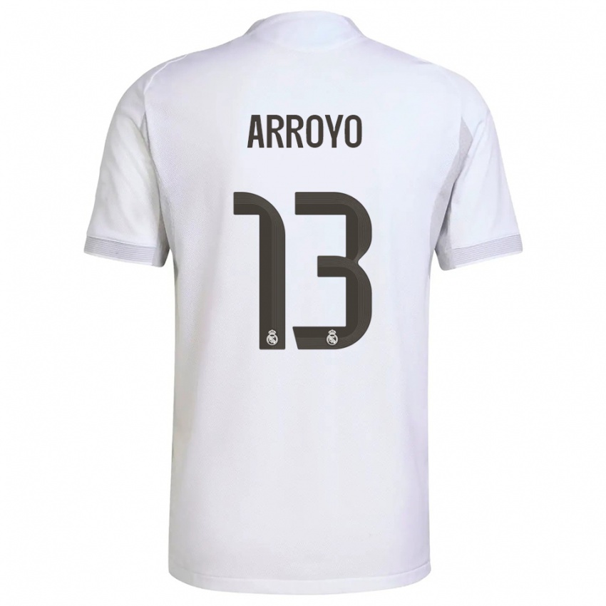 נשים Diego Arroyo #13 לבן צהוב ג'רזי ביתית 2025/26 חולצה קצרה