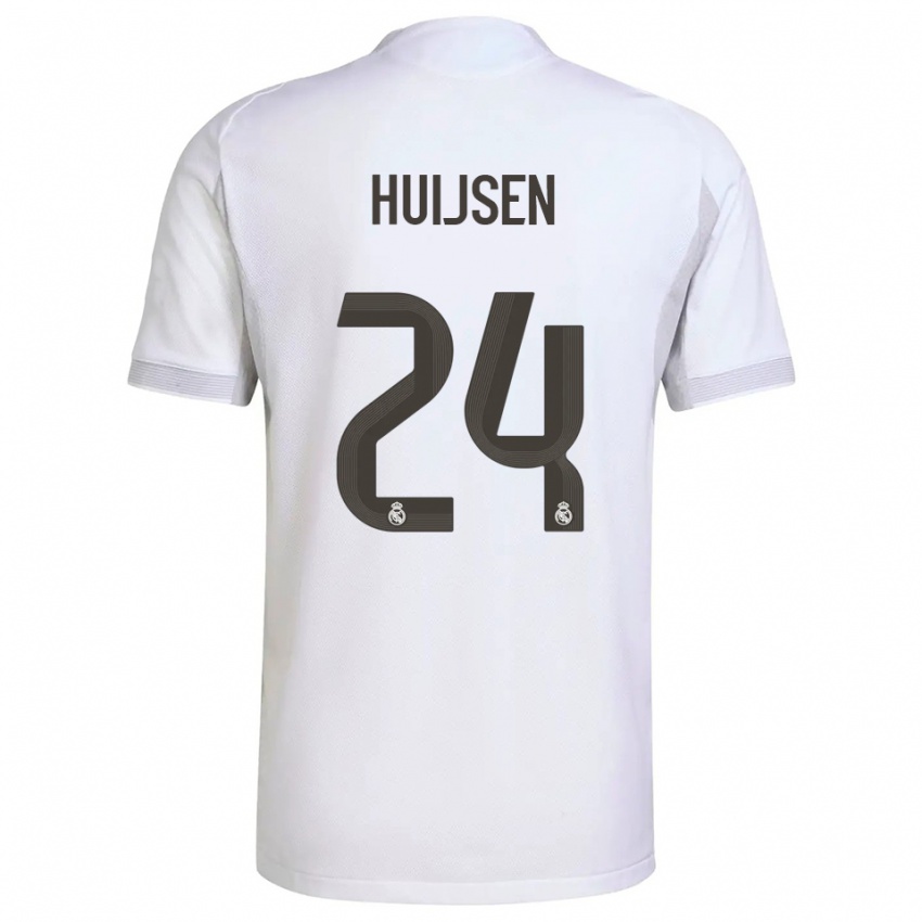 נשים דין הייסן #24 לבן צהוב ג'רזי ביתית 2025/26 חולצה קצרה