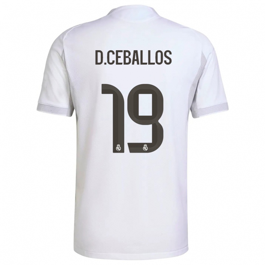 נשים דני ברייס #19 לבן צהוב ג'רזי ביתית 2025/26 חולצה קצרה