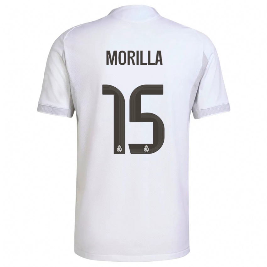 נשים ג׳יירו מוריאס #15 לבן צהוב ג'רזי ביתית 2025/26 חולצה קצרה