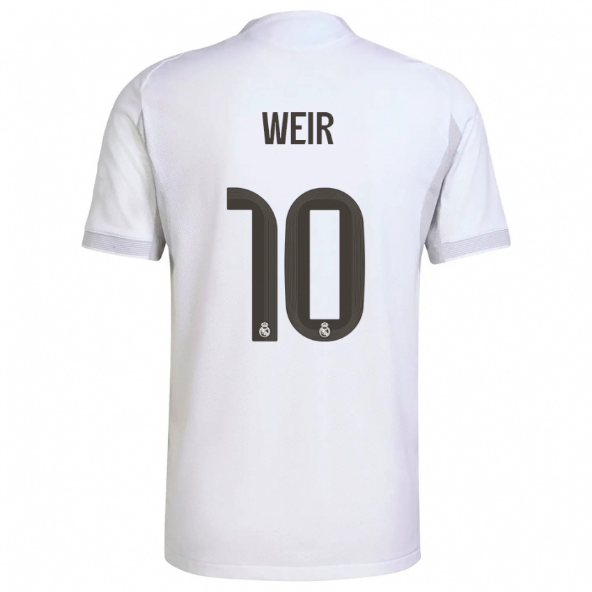 נשים קרוליין וויר #10 לבן צהוב ג'רזי ביתית 2025/26 חולצה קצרה