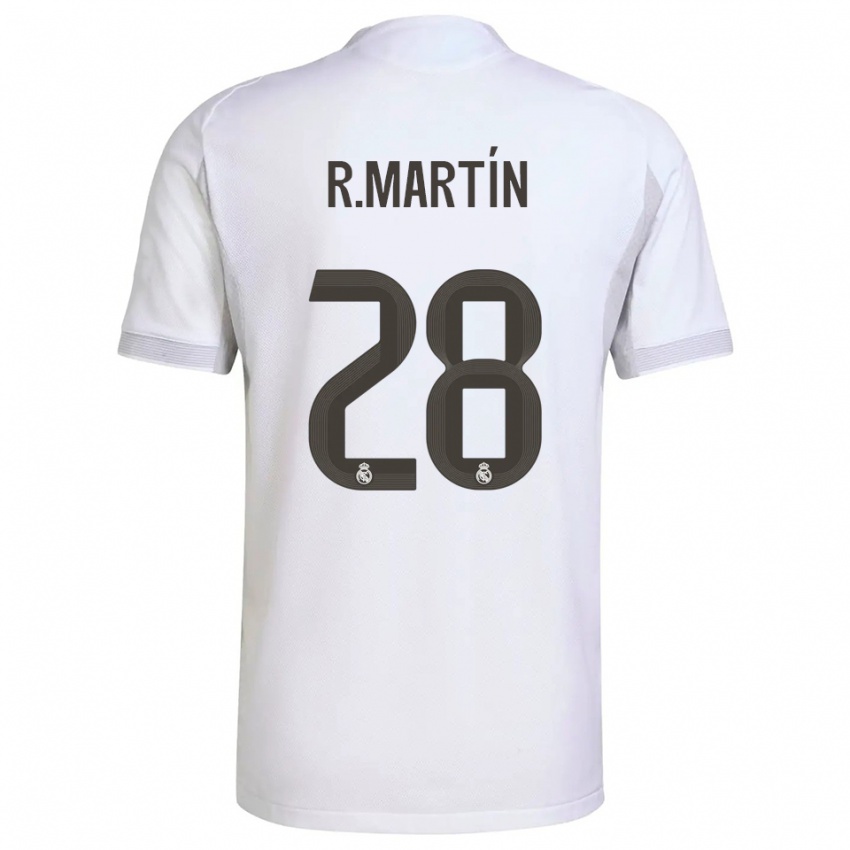 נשים רוברטו מרטין #28 לבן צהוב ג'רזי ביתית 2025/26 חולצה קצרה