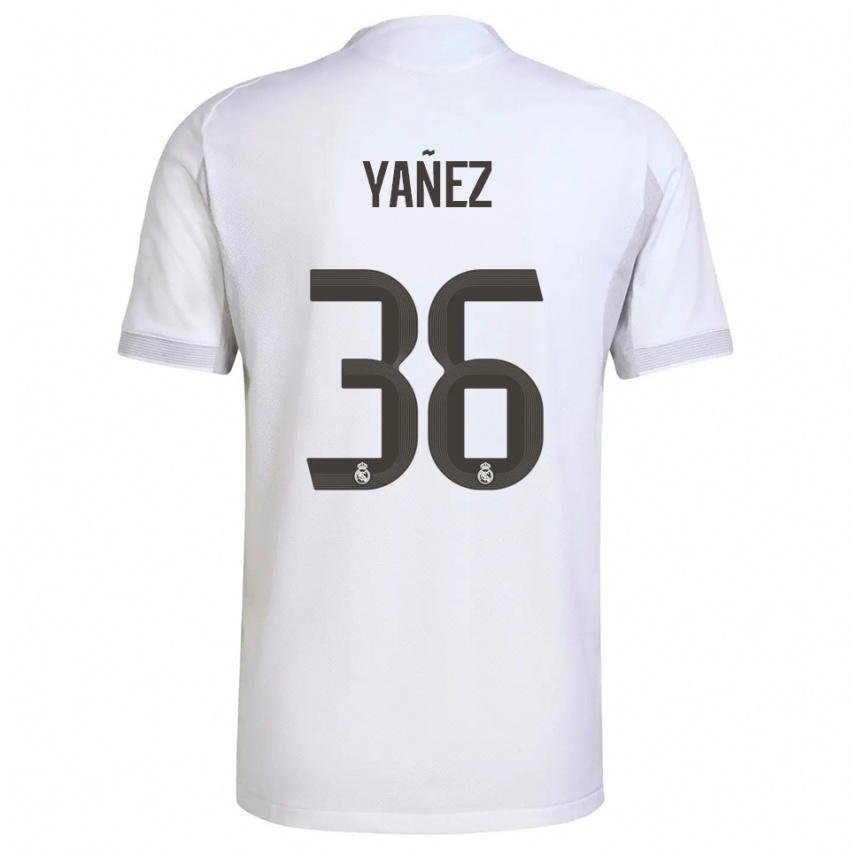 נשים דניאל יאנייס בארלה #36 לבן צהוב ג'רזי ביתית 2025/26 חולצה קצרה