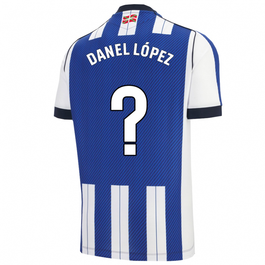 נשים Danel López #0 כחול לבן ג'רזי ביתית 2025/26 חולצה קצרה