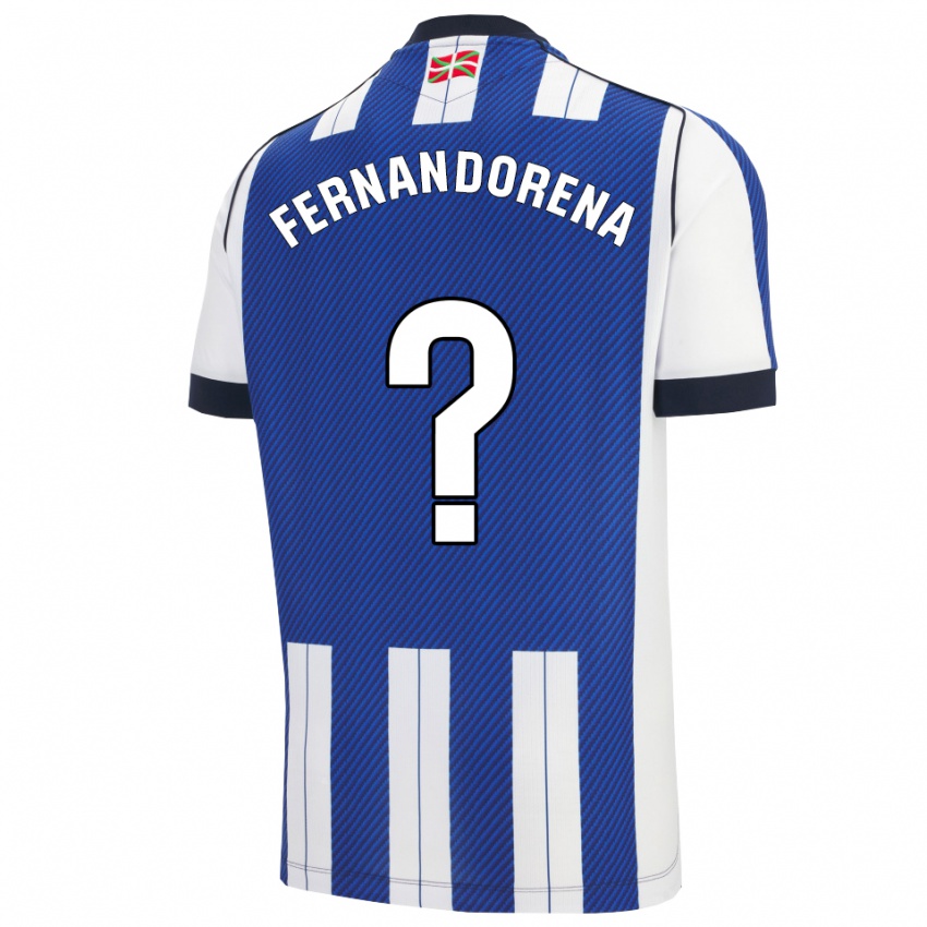 נשים Alex Fernandorena #0 כחול לבן ג'רזי ביתית 2025/26 חולצה קצרה