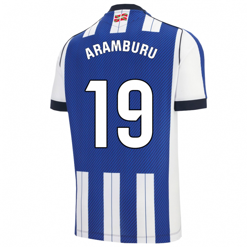 נשים ג'ון ארמבורו #19 כחול לבן ג'רזי ביתית 2025/26 חולצה קצרה