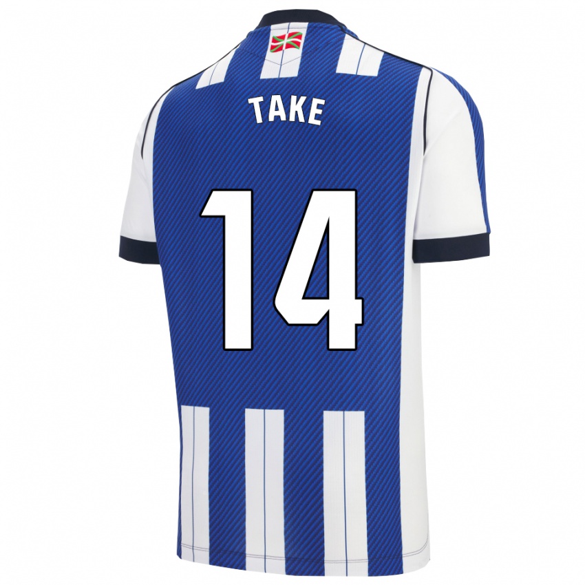 נשים טאקפוסה קובו #14 כחול לבן ג'רזי ביתית 2025/26 חולצה קצרה