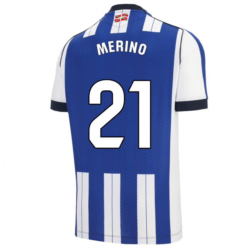 נשים ג׳ון מרינו קרספו #21 כחול לבן ג'רזי ביתית 2025/26 חולצה קצרה