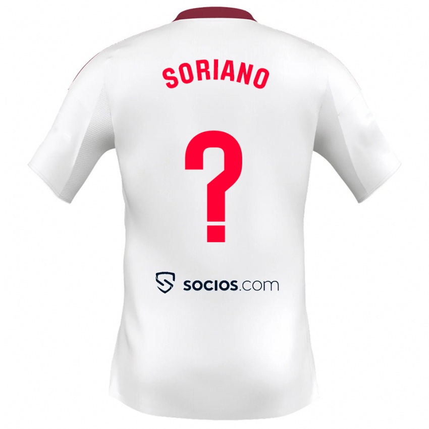נשים אנטוניו סוריאנו #0 לבן אדום ג'רזי ביתית 2025/26 חולצה קצרה