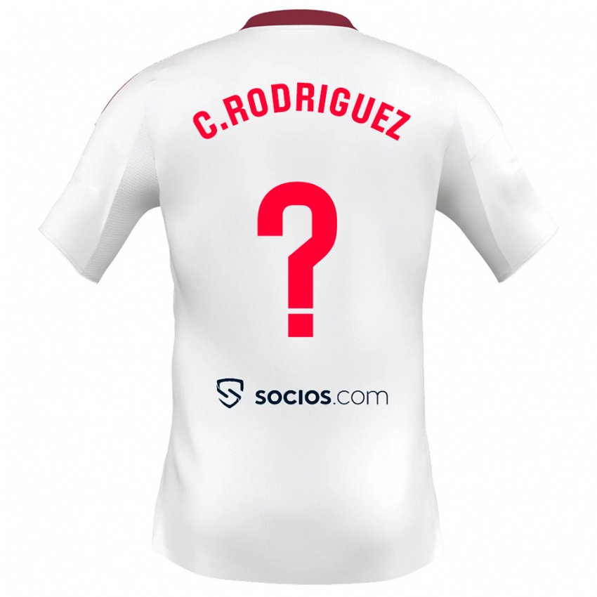 נשים קרלוס רודריגס #0 לבן אדום ג'רזי ביתית 2025/26 חולצה קצרה