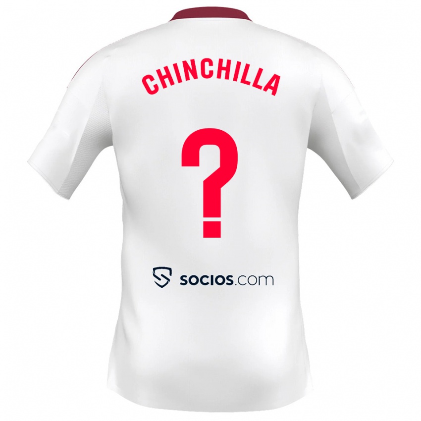 נשים גוסטבו צ'ינצ'ילה #0 לבן אדום ג'רזי ביתית 2025/26 חולצה קצרה