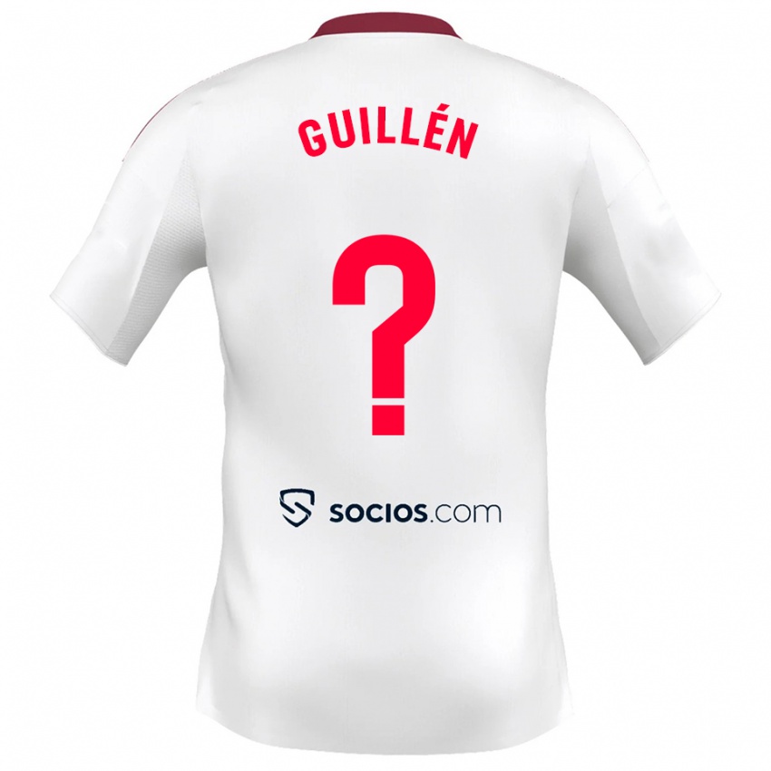 נשים Nico Guillén #0 לבן אדום ג'רזי ביתית 2025/26 חולצה קצרה