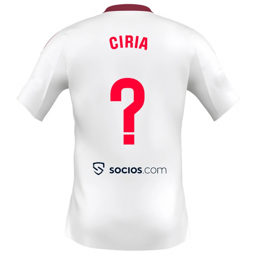 נשים Alexis Ciria #0 לבן אדום ג'רזי ביתית 2025/26 חולצה קצרה