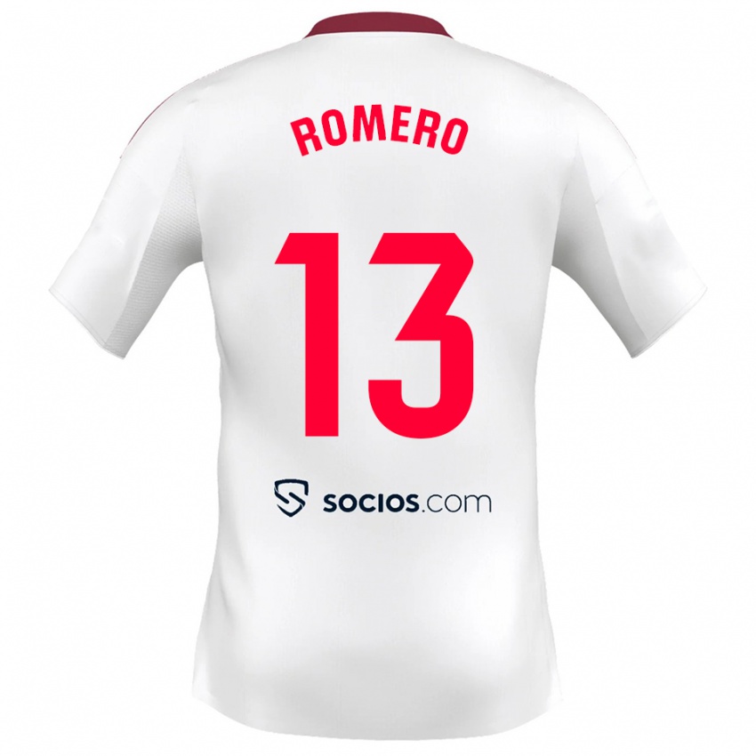 נשים רפאל רומרו #13 לבן אדום ג'רזי ביתית 2025/26 חולצה קצרה