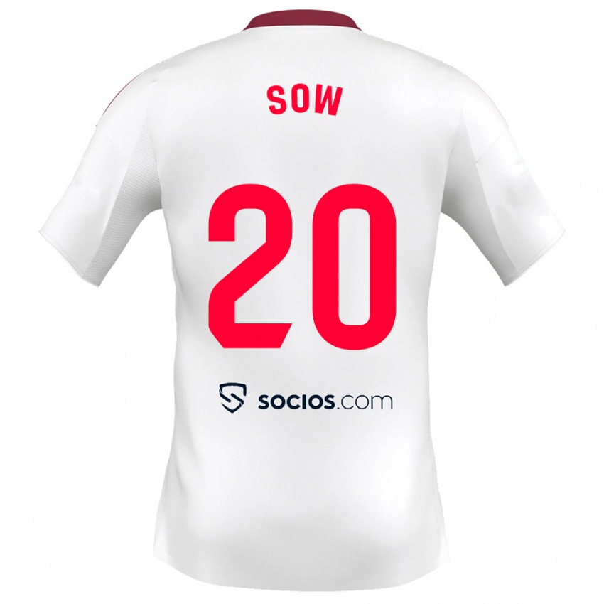 נשים ג'יבריל סו #20 לבן אדום ג'רזי ביתית 2025/26 חולצה קצרה