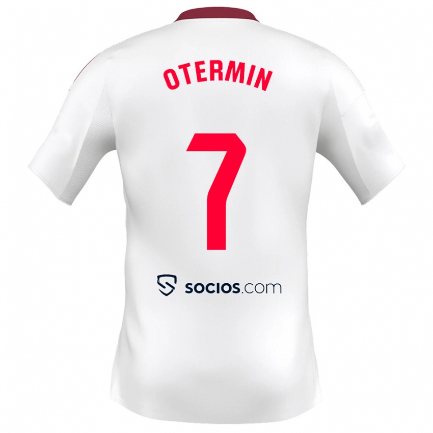 נשים רוסה אוטרמין #7 לבן אדום ג'רזי ביתית 2025/26 חולצה קצרה