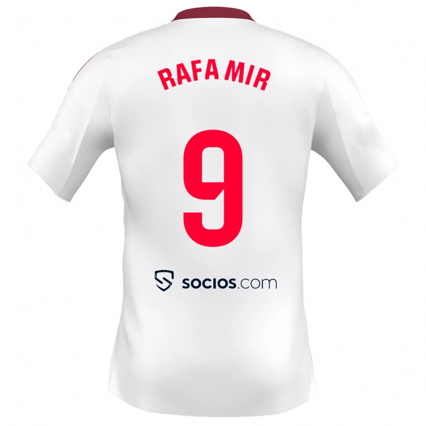 נשים ראפה מיר #9 לבן אדום ג'רזי ביתית 2025/26 חולצה קצרה