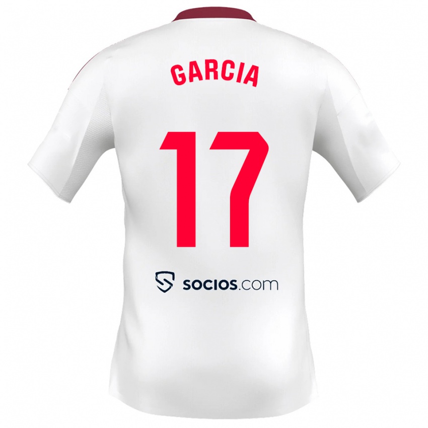 נשים דבורה גרסיה #17 לבן אדום ג'רזי ביתית 2025/26 חולצה קצרה