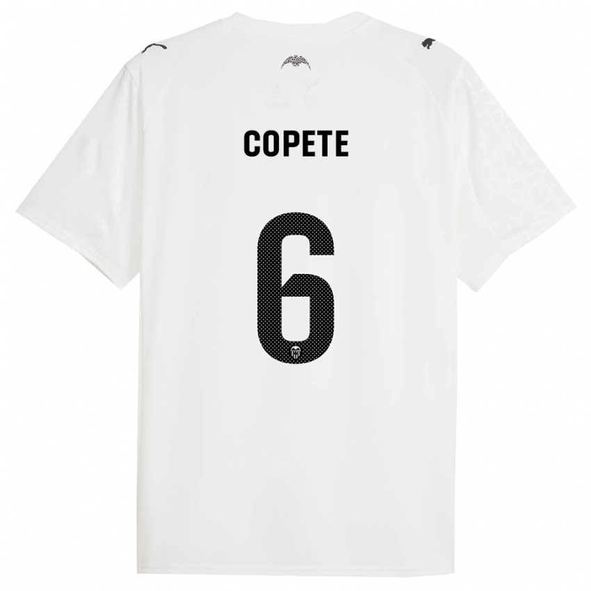 נשים חוסה מנואל קופטה #6 לבן שחור ג'רזי ביתית 2025/26 חולצה קצרה