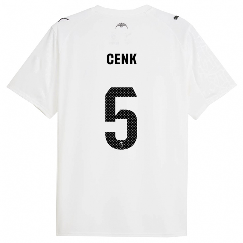 נשים ג'אנק אזקאג'אר #5 לבן שחור ג'רזי ביתית 2025/26 חולצה קצרה