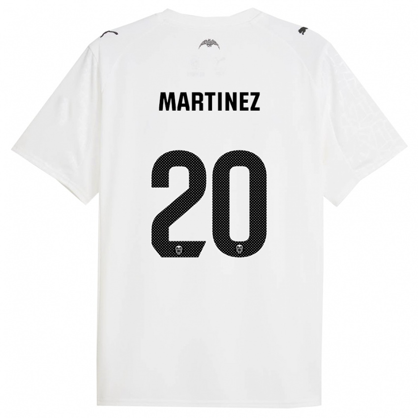 נשים אסון מרטינס #20 לבן שחור ג'רזי ביתית 2025/26 חולצה קצרה