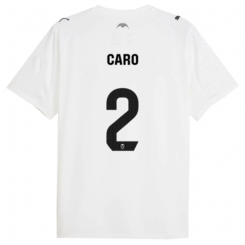 נשים אנדרס קארו #2 לבן שחור ג'רזי ביתית 2025/26 חולצה קצרה
