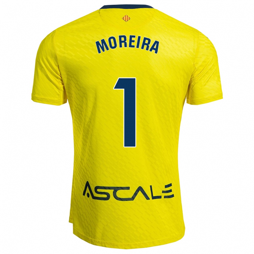 נשים יאגו מוריירה סילבה #1 צהוב נייבי ג'רזי ביתית 2025/26 חולצה קצרה