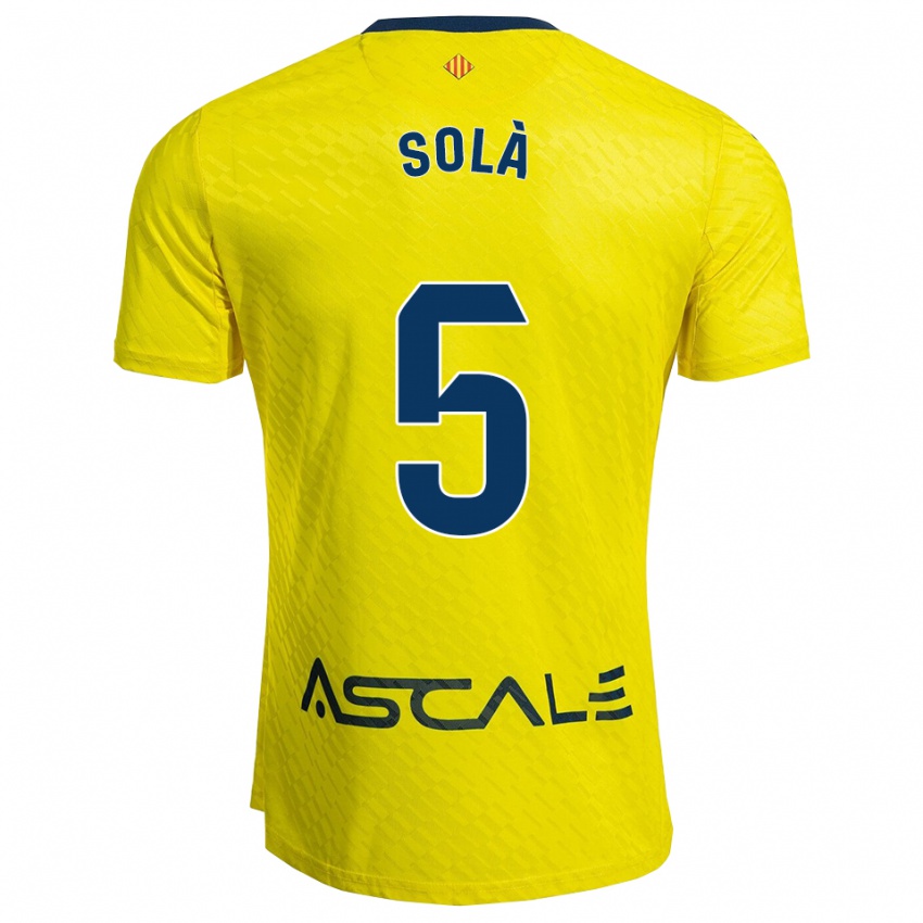 נשים ארנאו סולה #5 צהוב נייבי ג'רזי ביתית 2025/26 חולצה קצרה