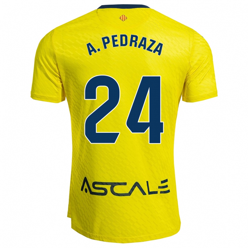 נשים אלפונסו פדראסה #24 צהוב נייבי ג'רזי ביתית 2025/26 חולצה קצרה