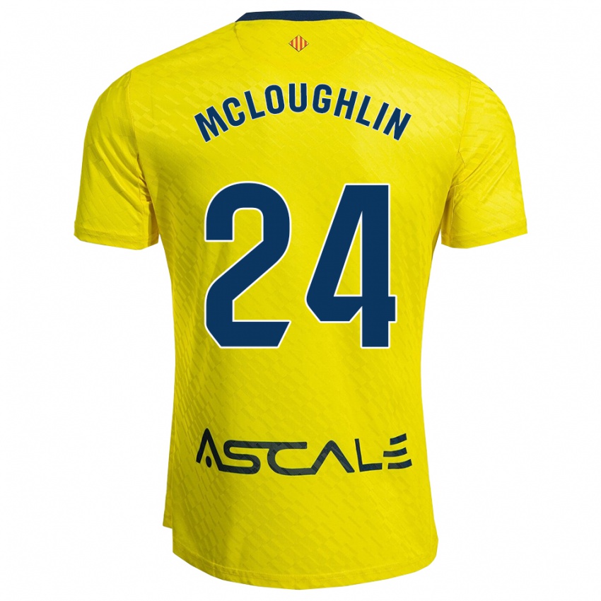 נשים קיידן מקלופלין #24 צהוב נייבי ג'רזי ביתית 2025/26 חולצה קצרה