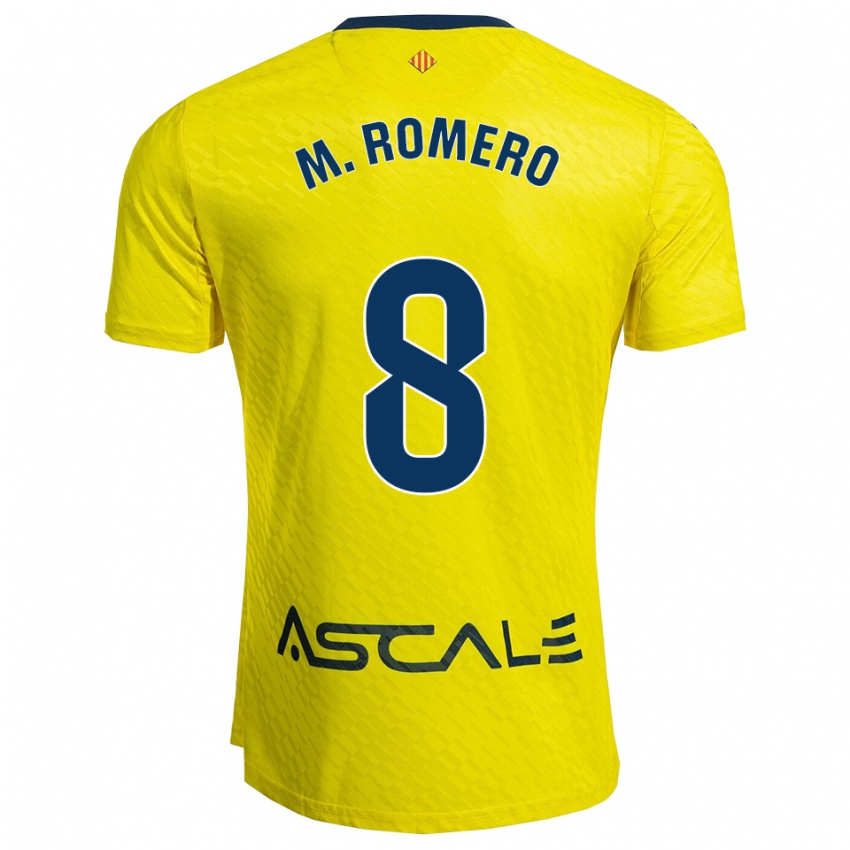 נשים María Romero #8 צהוב נייבי ג'רזי ביתית 2025/26 חולצה קצרה