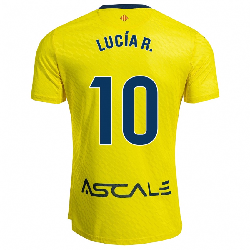 נשים Lucía Romero #10 צהוב נייבי ג'רזי ביתית 2025/26 חולצה קצרה