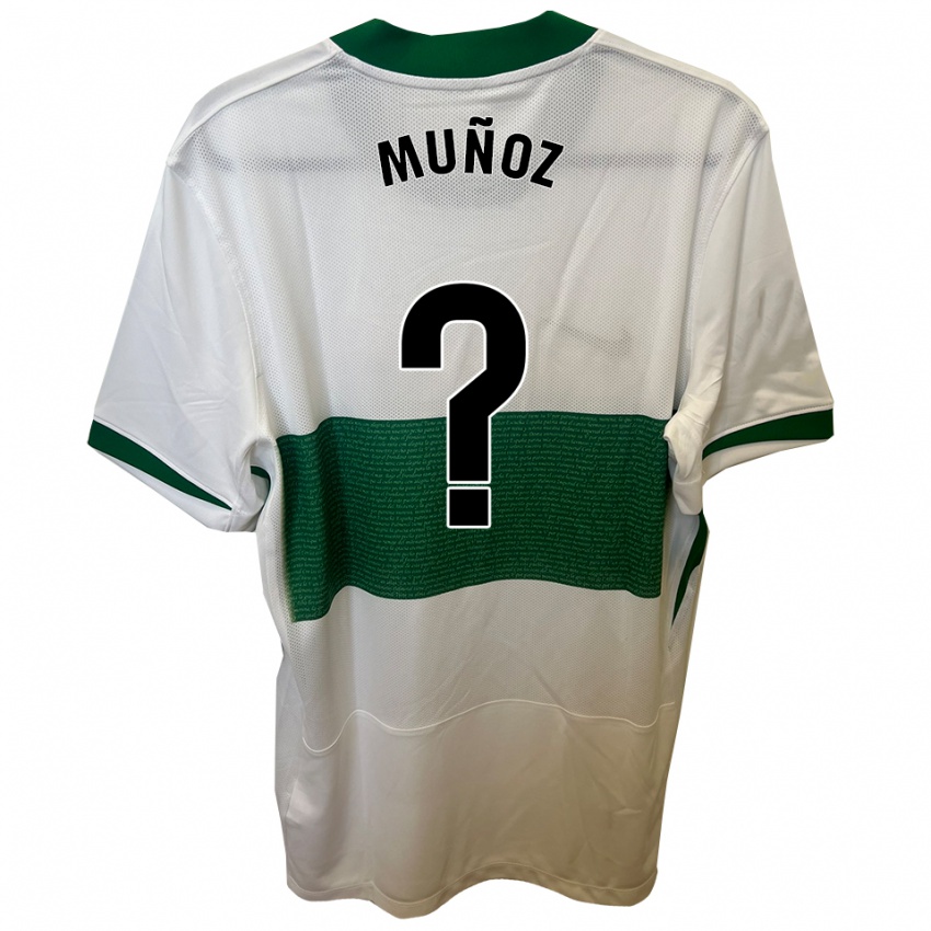 נשים Ismael Muñoz #0 לבן ירוק ג'רזי ביתית 2025/26 חולצה קצרה
