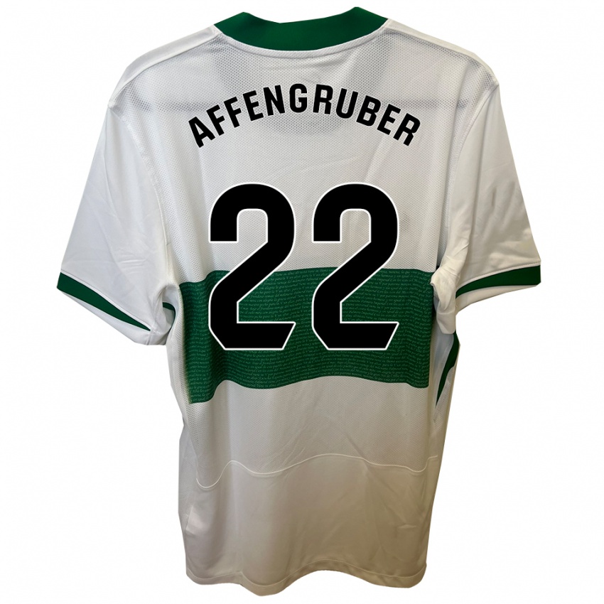 נשים דויד אפנגרובר #22 לבן ירוק ג'רזי ביתית 2025/26 חולצה קצרה