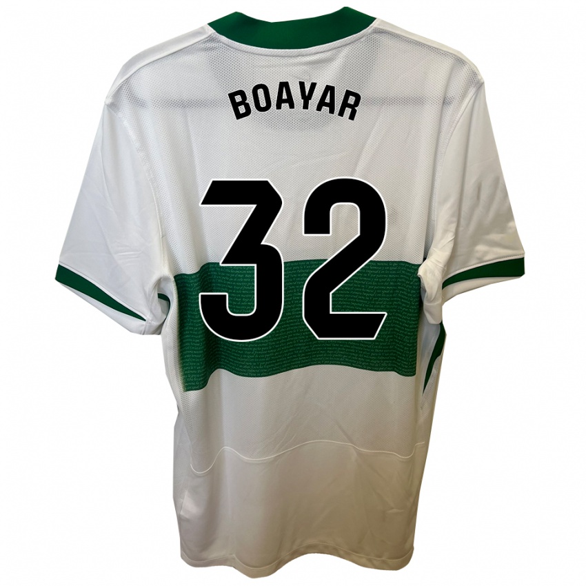 נשים Adam Boayar #32 לבן ירוק ג'רזי ביתית 2025/26 חולצה קצרה